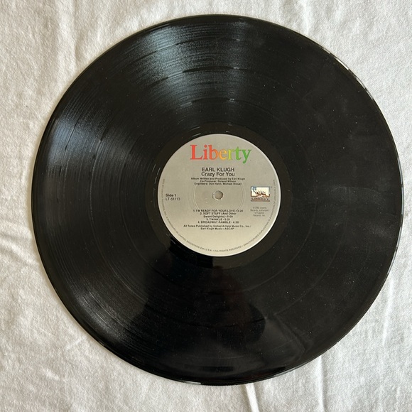 Vintage Vinyl - EARL KLUGH - CRAZY FOR YOU - Picture 4 of 4